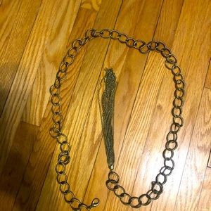 Gold chain link belt